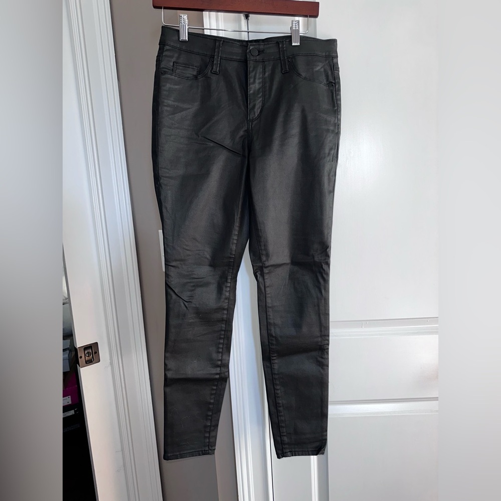 Black Coated Women's Jeans